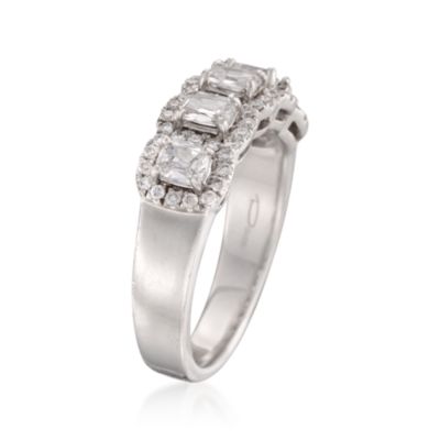 Henri Daussi 1.09 ct. t.w. Diamond 5-Stone Ring in Platinum &mdash; Alt Image 3