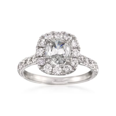 Henri Daussi 2.29 ct. t.w. Certified Diamond Engagement Ring in 18kt White Gold &mdash; Alt Image 1