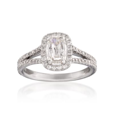 Henri Daussi 1.52 ct. t.w. Certified Diamond Engagement Ring in 14kt White Gold &mdash; Alt Image 1