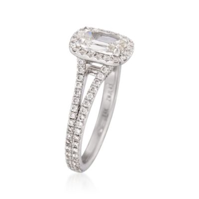 Henri Daussi 1.52 ct. t.w. Certified Diamond Engagement Ring in 14kt White Gold &mdash; Alt Image 3