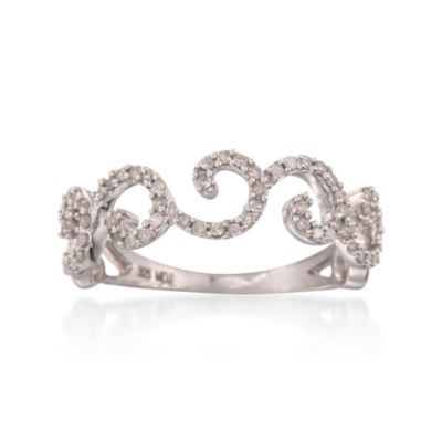 .25 ct. t.w. Diamond Swirl Ring in Sterling Silver &mdash; Alt Image 1