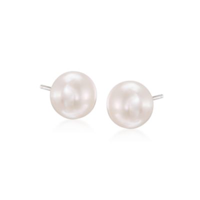 Seven Pairs of 6-7mm Multicolored Pearl Earrings in Sterling Silver &mdash; Alt Image 3