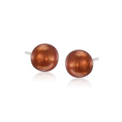 Seven Pairs of 6-7mm Multicolored Pearl Earrings in Sterling Silver &mdash; Alt Image 5