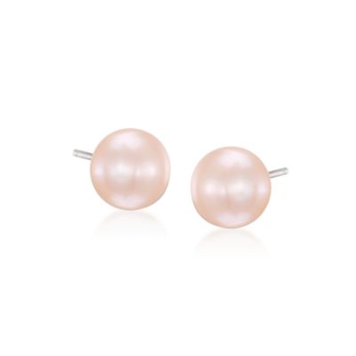 Seven Pairs of 6-7mm Multicolored Pearl Earrings in Sterling Silver &mdash; Alt Image 8