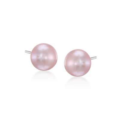 Seven Pairs of 6-7mm Multicolored Pearl Earrings in Sterling Silver &mdash; Alt Image 9