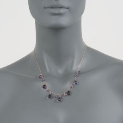 34.50 ct. t.w. Amethyst Y-Necklace in 14kt Yellow Gold. 18" &mdash; Alt Image 2