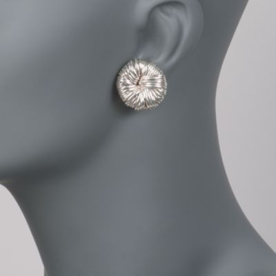 Sterling Silver Roped Knot Earrings   &mdash; Alt Image 2