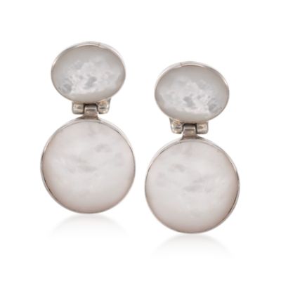Cabochon Earring Set in Sterling Silver &mdash; Alt Image 3
