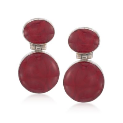 Cabochon Earring Set in Sterling Silver &mdash; Alt Image 5