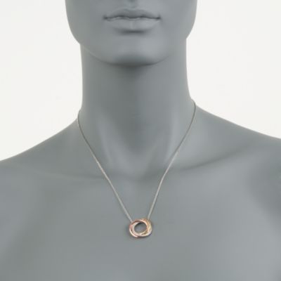 .10 ct. t.w. Diamond Tri-Colored Eternity Necklace &mdash; Alt Image 2