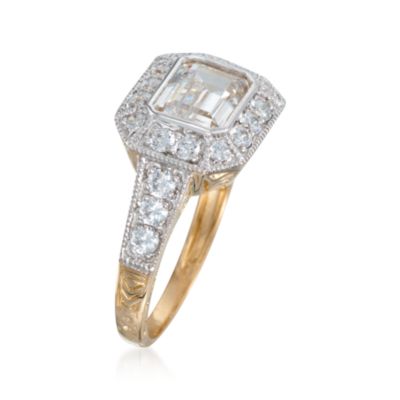 2.15 ct. t.w. CZ Ring in 14kt Yellow Gold &mdash; Alt Image 3