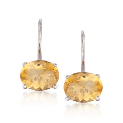 4.45 ct. t.w. Citrine Drop Earrings in Sterling Silver &mdash; Alt Image 1