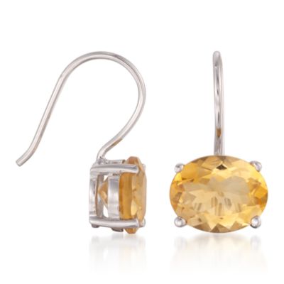 4.45 ct. t.w. Citrine Drop Earrings in Sterling Silver &mdash; Alt Image 3