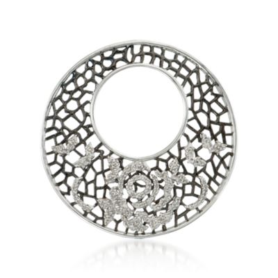 .41 ct. t.w. Diamond Openwork Pendant in Sterling Silver &mdash; Alt Image 1