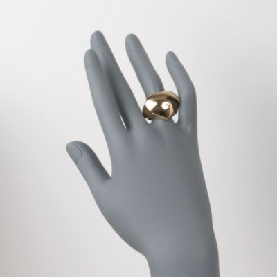 Italian 14kt Yellow Gold Heart Ring &mdash; Alt Image 2