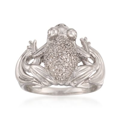 .20 ct. t.w. Diamond Frog Ring in Sterling Silver &mdash; Alt Image 1