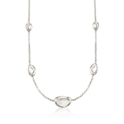 Sterling Silver Free-Form Station Necklace &mdash; Alt Image 1