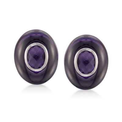 3.00 ct. t.w. Purple Amethyst Earrings in Sterling Silver &mdash; Alt Image 1