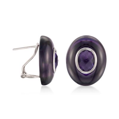 3.00 ct. t.w. Purple Amethyst Earrings in Sterling Silver &mdash; Alt Image 3