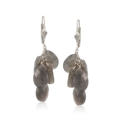 35.00 ct. t.w. Labradorite Drop Earrings in Sterling Silver &mdash; Alt Image 1