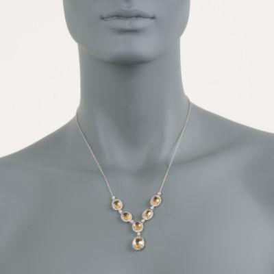 10.85 ct. t.w. Citrine and .20 ct. t.w. Diamond Y-Necklace in Sterling Silver &mdash; Alt Image 3