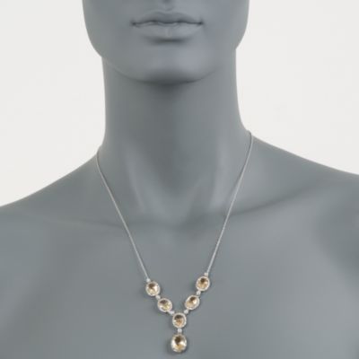 10.85 ct. t.w. Citrine and .20 ct. t.w. Diamond Y-Necklace in Sterling Silver &mdash; Alt Image 4