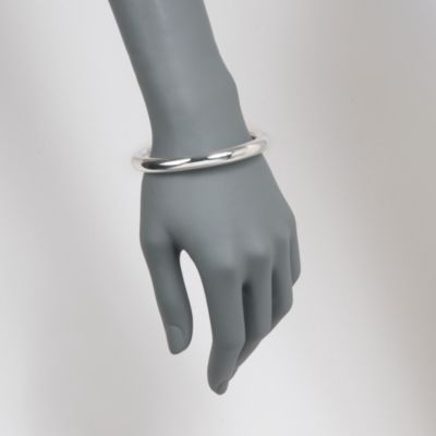Polished Sterling Silver Bangle Bracelet &mdash; Alt Image 2