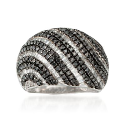 2.00 ct. t.w. Black and White Diamond Ring in Sterling Silver &mdash; Alt Image 1