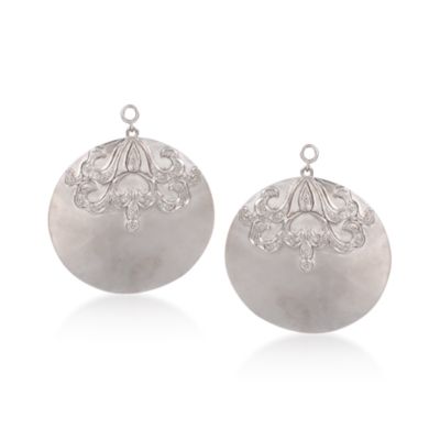 .10 ct. t.w. Diamond Disc Earring Jackets in Sterling Silver &mdash; Alt Image 1