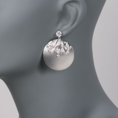 .10 ct. t.w. Diamond Disc Earring Jackets in Sterling Silver &mdash; Alt Image 2