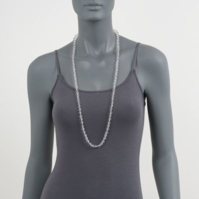 Crystal Endless Necklace in 14kt Yellow Gold. 36" &mdash; Alt Image 2