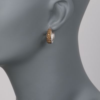 2.00 ct. t.w. Yellow Citrine Hoop Earrings in Sterling Silver &mdash; Alt Image 2