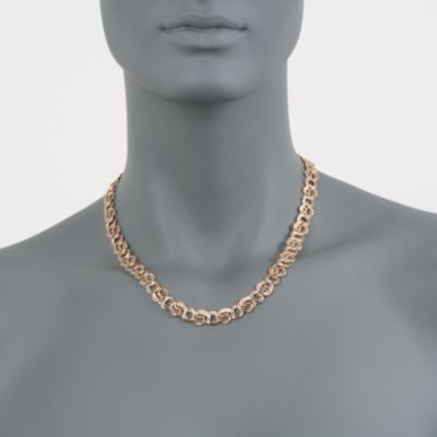 14kt Yellow Gold Multi-Link Necklace &mdash; Alt Image 2