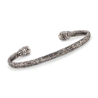 Scott Kay Sterling Silver Fancy Cuff Bracelet. 7" &mdash; Alt Image 1