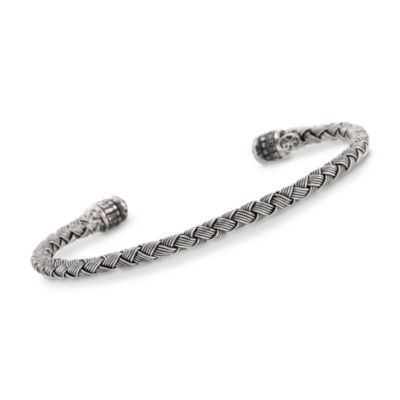 Scott Kay Sterling Silver 3.5mm Braided Cuff Bracelet. 7" &mdash; Alt Image 1