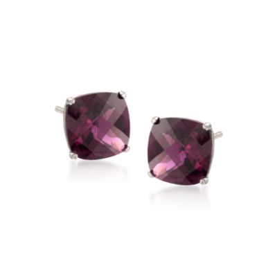 4.40 ct. t.w. Rhodolite Garnet Earrings in 14kt White Gold &mdash; Alt Image 1