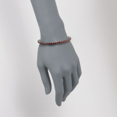 17.00 ct. t.w. Garnet Stackable Bangle Bracelet in Sterling Silver &mdash; Alt Image 2