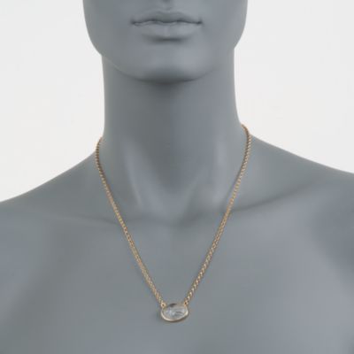 Rock Crystal Scarab Necklace in 14kt Over Sterling &mdash; Alt Image 4