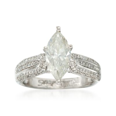 C. 2000 Vintage 2.51 ct. t.w. Diamond Ring in 18kt White Gold. Size 7 &mdash; Alt Image 1