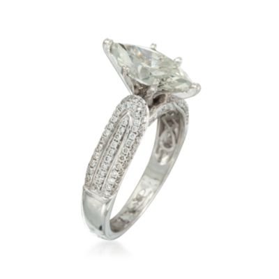 C. 2000 Vintage 2.51 ct. t.w. Diamond Ring in 18kt White Gold. Size 7 &mdash; Alt Image 3