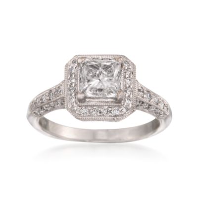 1.63 ct. t.w. Certified Diamond Engagement Ring in 18kt White Gold &mdash; Alt Image 1