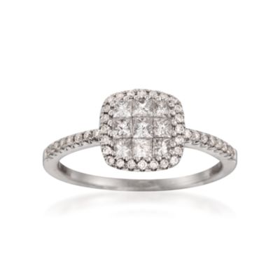Gregg Ruth .73 ct. t.w. Diamond Ring in 18kt White Gold &mdash; Alt Image 1