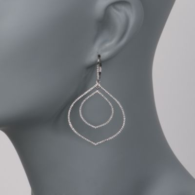 1.29 ct. t.w. Diamond Marquise Earrings in 14kt White Gold &mdash; Alt Image 2