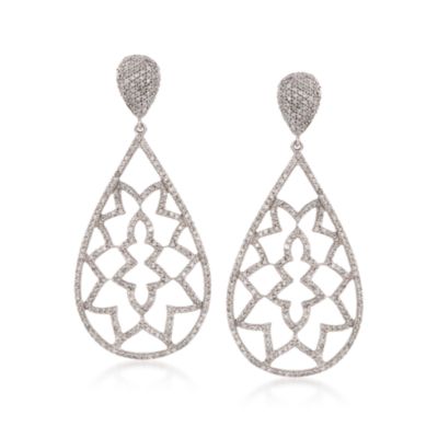 2.35 ct. t.w. Diamond Earrings in 14kt White Gold &mdash; Alt Image 1