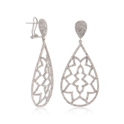 2.35 ct. t.w. Diamond Earrings in 14kt White Gold &mdash; Alt Image 3
