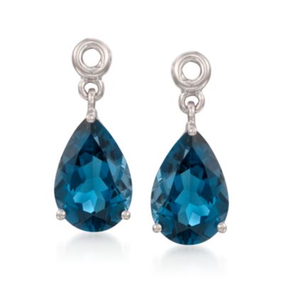 4.80 ct. t.w. London Blue Topaz Earring Jackets in Sterling Silver &mdash; Alt Image 1