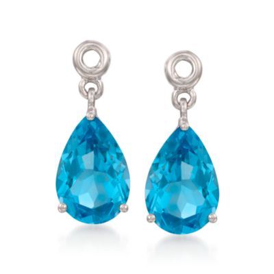 4.80 ct. t.w. Swiss Blue Topaz Earring Jackets in Sterling Silver &mdash; Alt Image 1