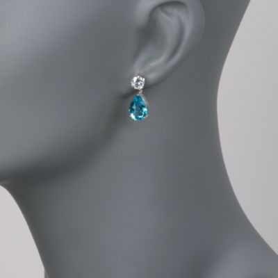 4.80 ct. t.w. Swiss Blue Topaz Earring Jackets in Sterling Silver &mdash; Alt Image 2