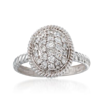 .63 ct. t.w. Pave Diamond Ring in 14kt White Gold &mdash; Alt Image 1