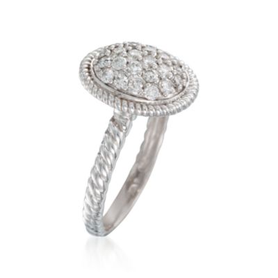 .63 ct. t.w. Pave Diamond Ring in 14kt White Gold &mdash; Alt Image 3